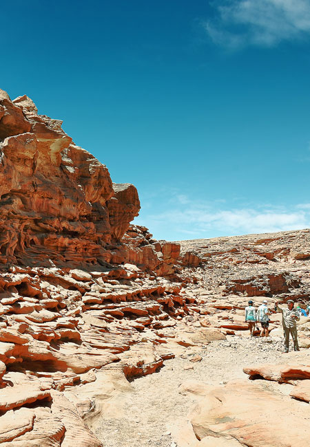 Ascend to the top of Mount Sinai where Moses collected the Ten Commandments.