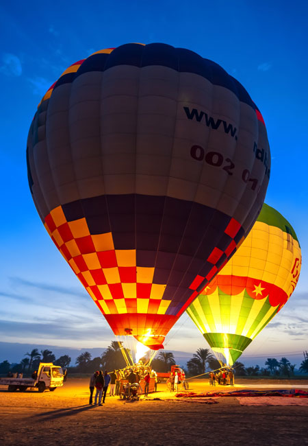 Hot air balloon in Luxor